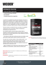 MICRONIZED CREATINE 200 MESH (WEIDER)